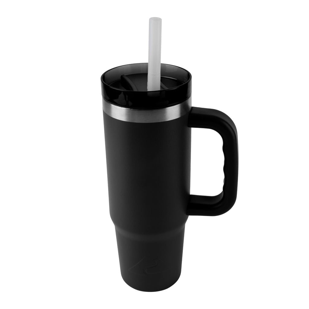 Ozark Trail 30 oz Stainless Steel Insulated Tumbler with Handle - Rich Black