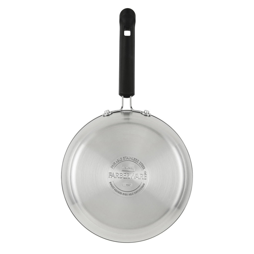 Farberware TrueCook Stainless Steel Ceramic Frying Pan - 9.5-Inch, Silver