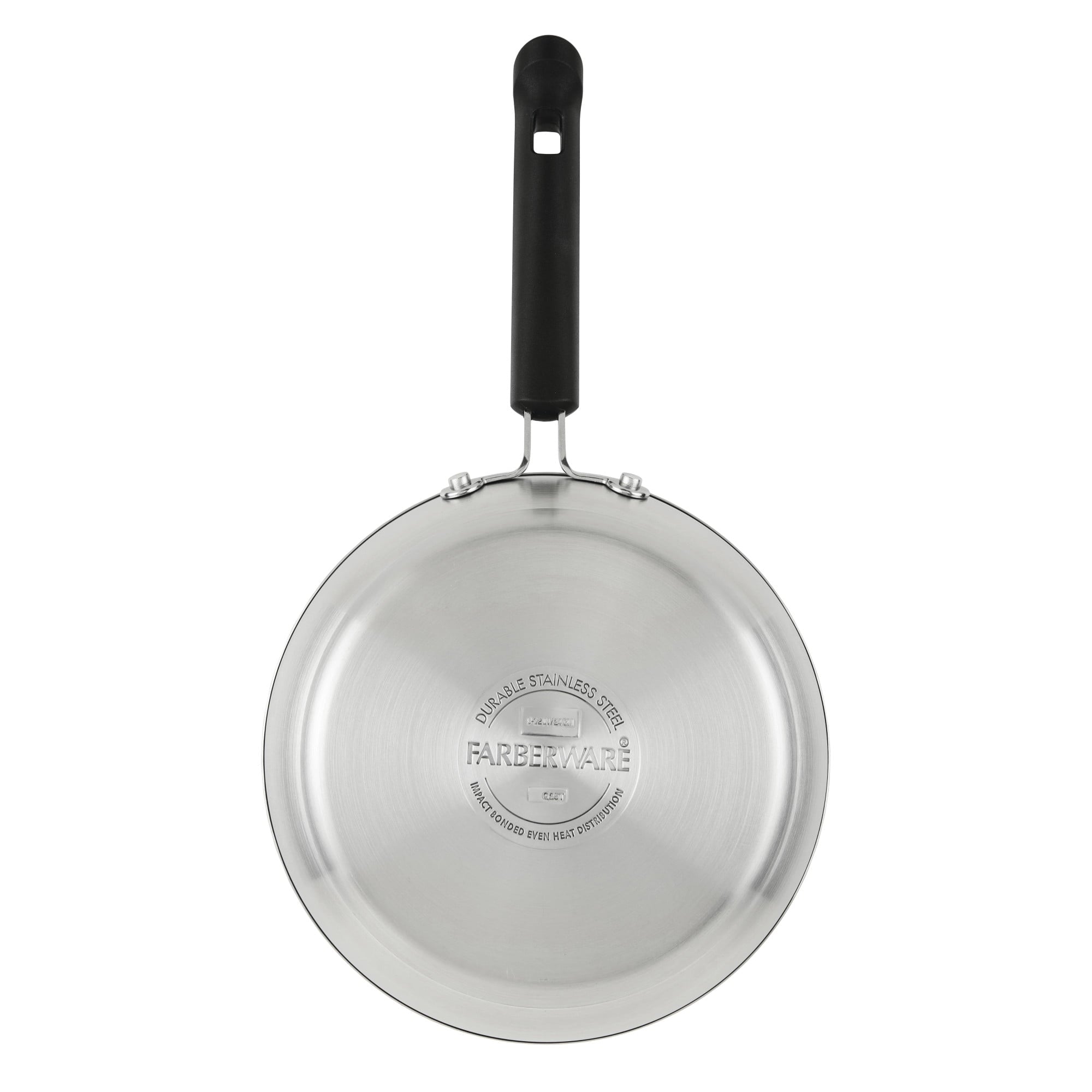 Farberware TrueCook Stainless Steel Ceramic Frying Pan - 9.5-Inch, Silver