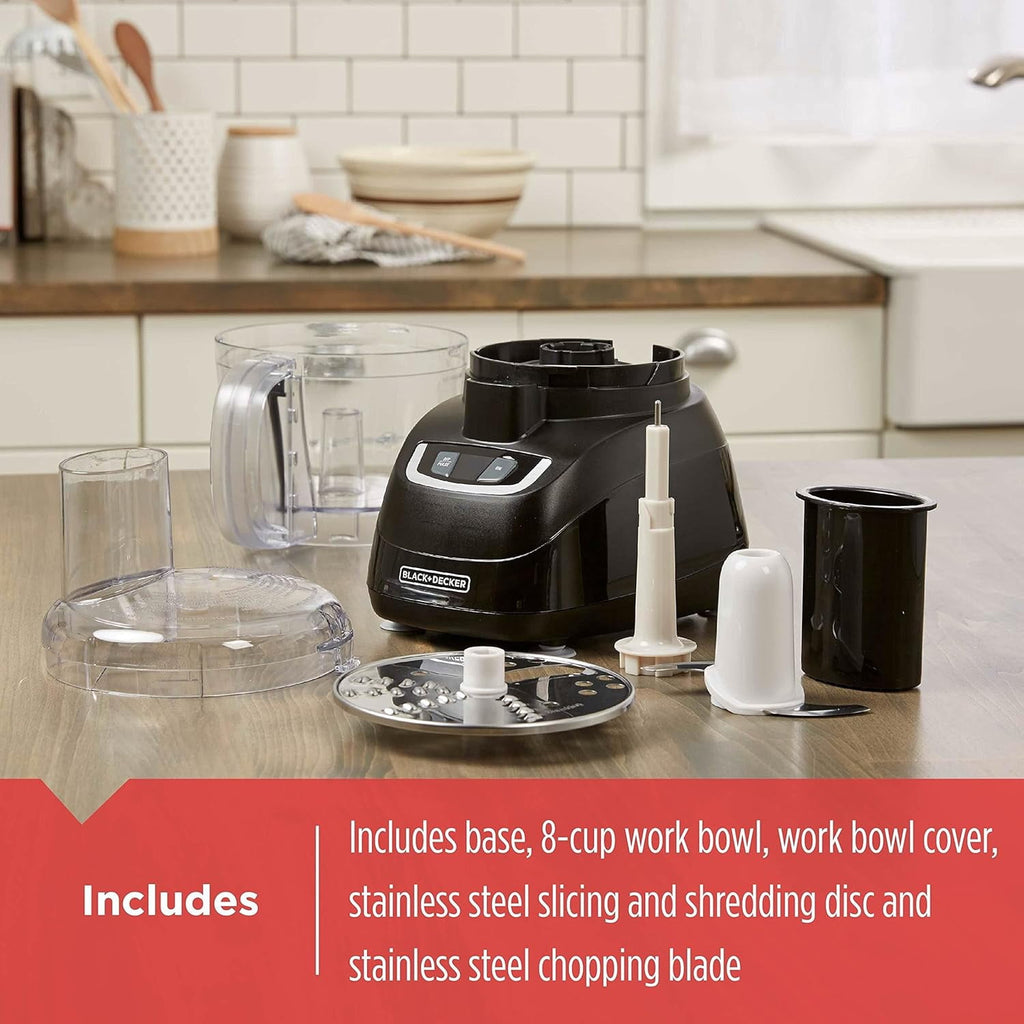 BLACK+DECKER 8-Cup Food Processor - FP1600B