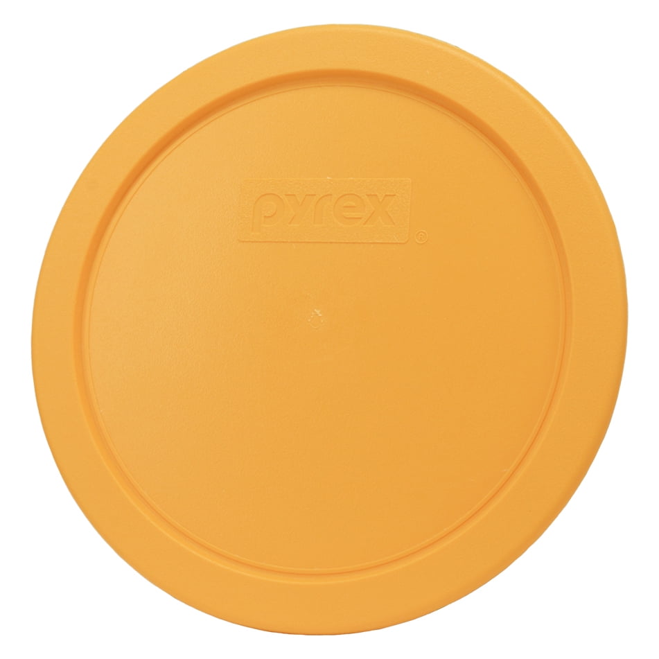 Pyrex 7401-PC Lemon Drop Yellow 3-Cup Food Storage Replacement Lid (2-Pack)