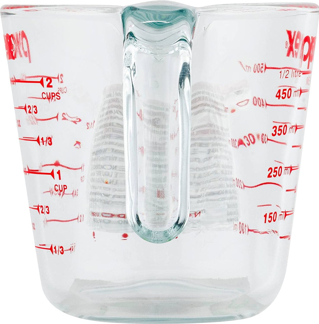 Pyrex Prepware 6001075 2-cup Measuring Cup - Red Graphics, Clear