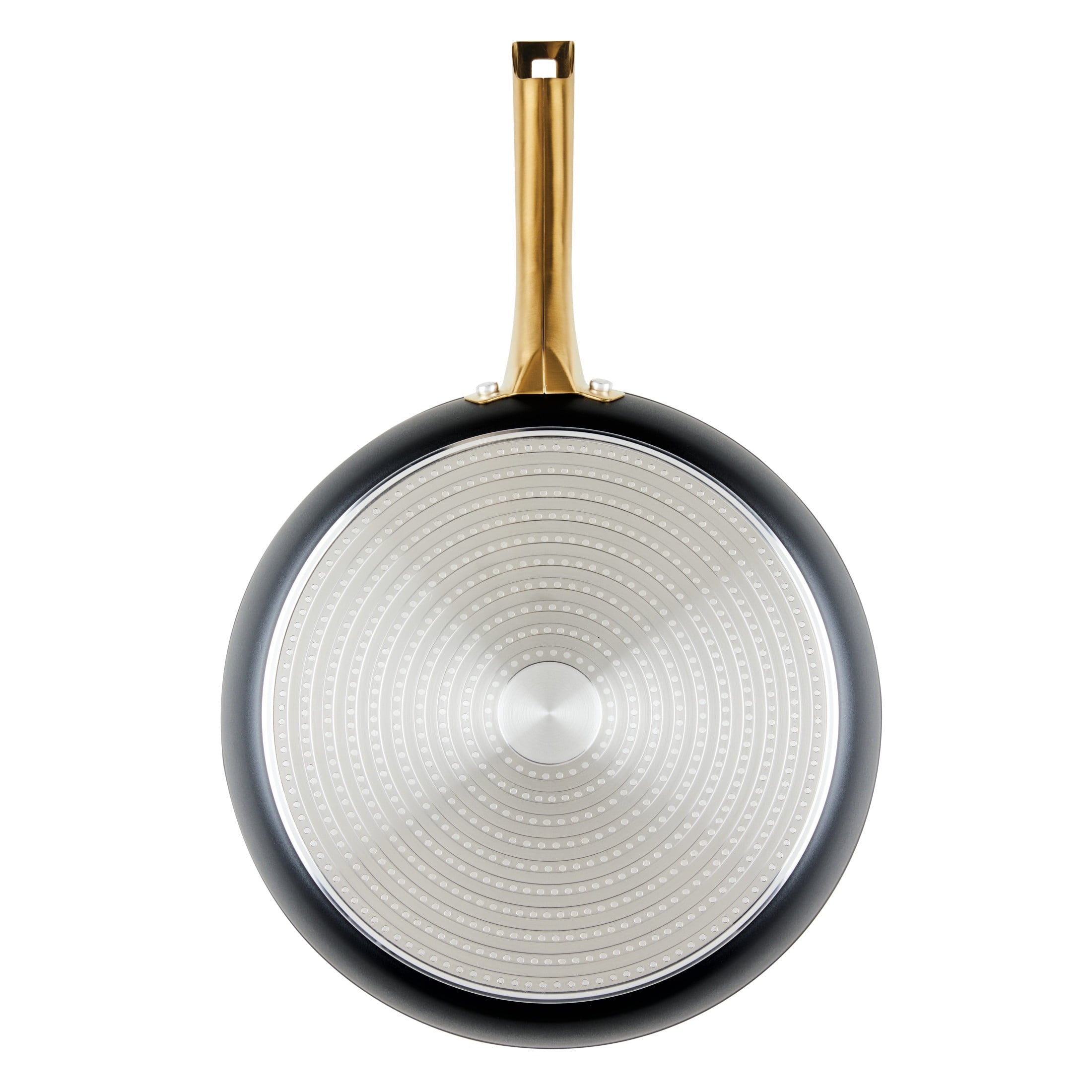 Farberware Forged Induction 12.25 Inch Ceramic Nonstick Frying Pan - Dishwasher Safe and Oven Safe to 500°F, Black