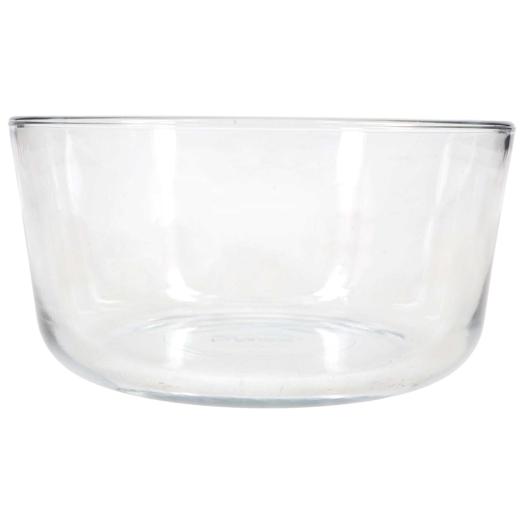 Pyrex 7201 Round Glass Food Storage Bowl w/ 7201-PC Dark Blue Lid Cover (4-Pack)