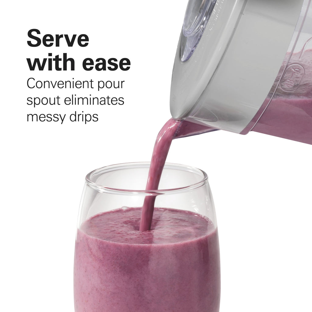 Hamilton Beach Smoothie Blender - 48 oz BPA-Free Jar 650 W 12-Function Countertop Blender for Kitchen, White
