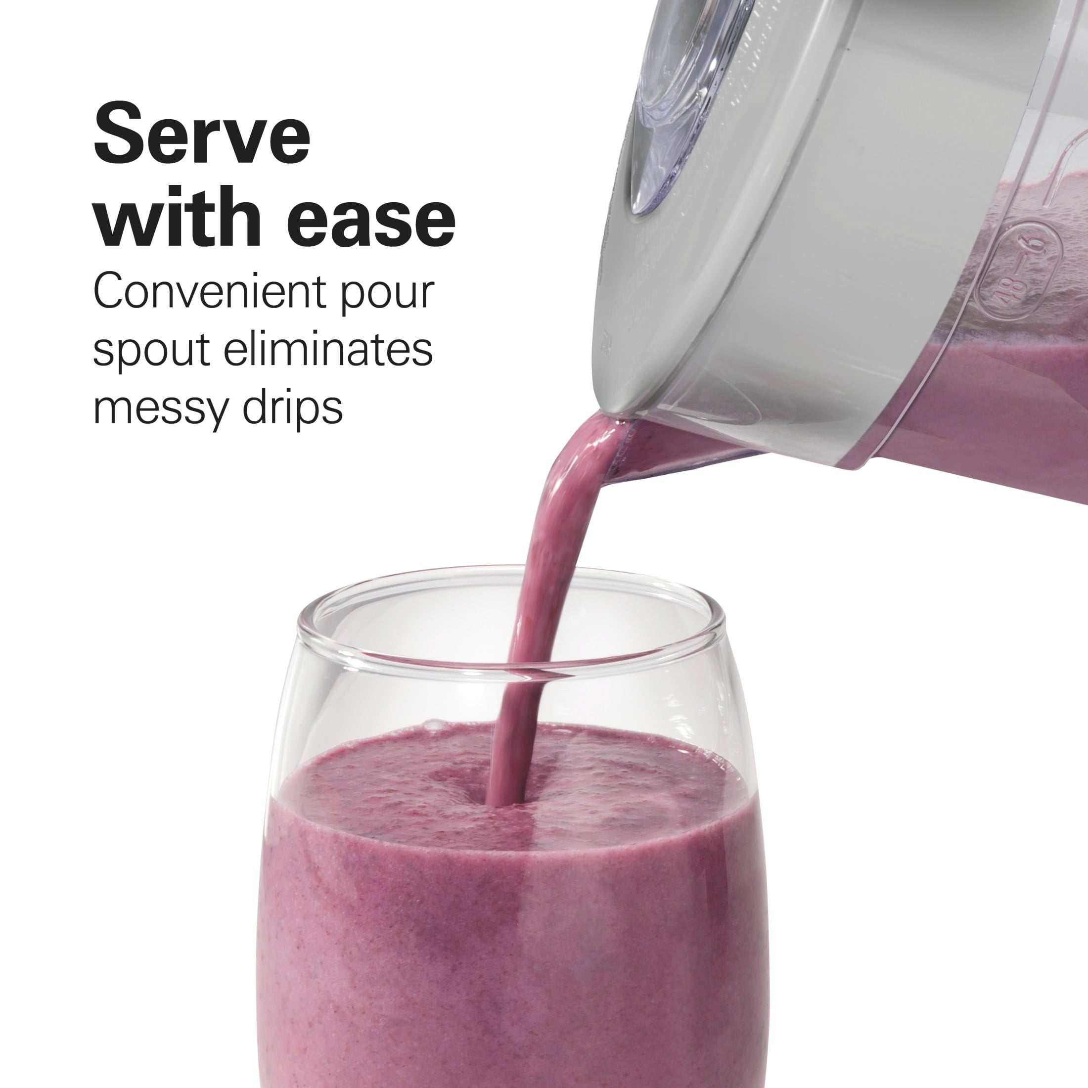 Hamilton Beach Smoothie Blender - 48 oz BPA-Free Jar 650 W 12-Function Countertop Blender for Kitchen, White