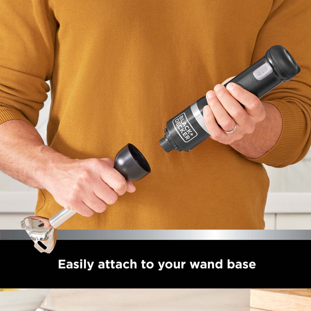 BLACK+DECKER Kitchen Wand Blender Kit - Black (BCKM1011K10)