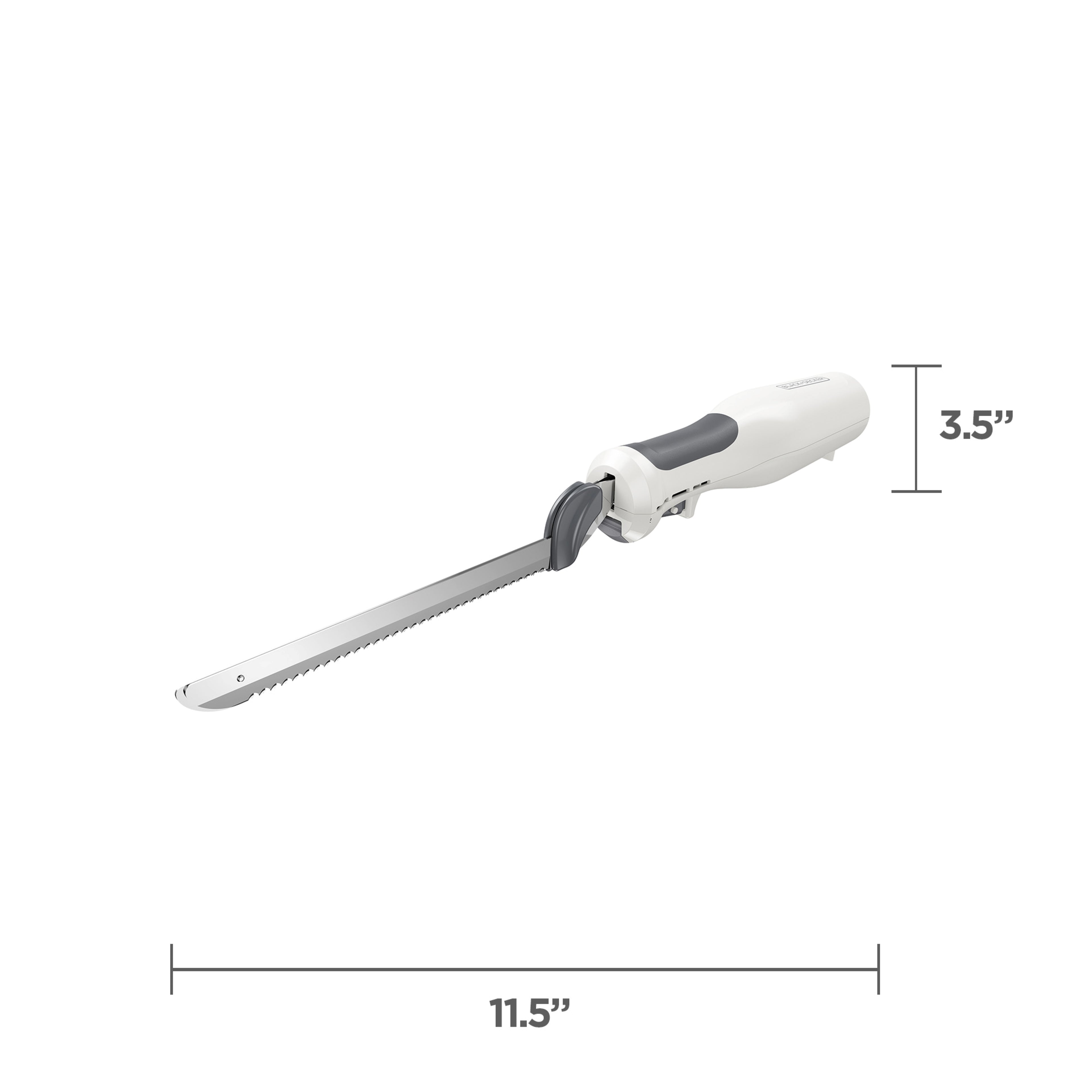 BLACK+DECKER 9-Inch Electric Carving Knife - Stainless Steel, White