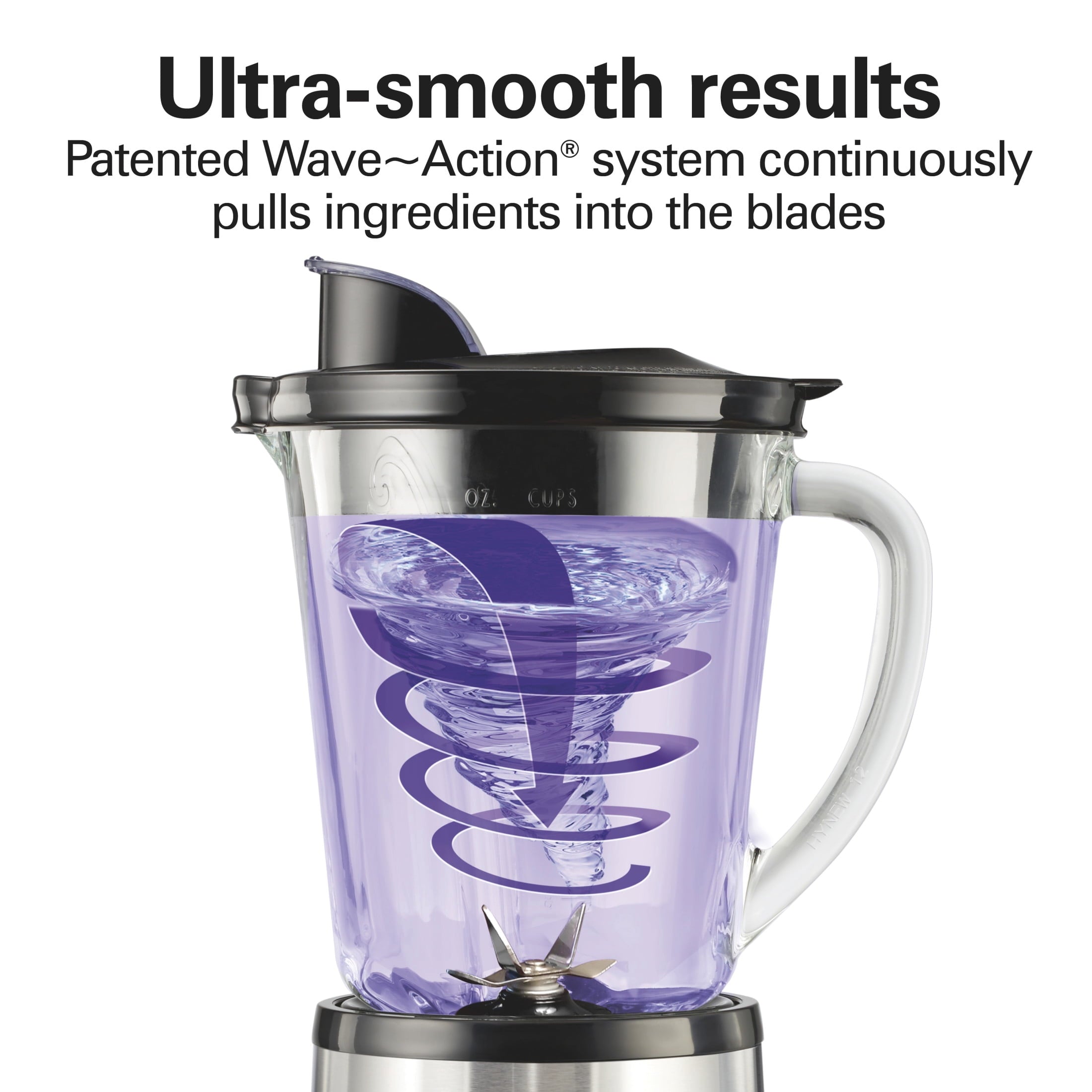 Hamilton Beach Wave Crusher Smoothie Blender for Kitchen - 40 oz Jar for Smoothies and Shakes, Stainless Steel