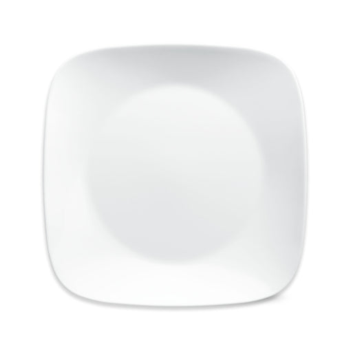 Corelle 10.5" Square Pure White Plate - 2-Pack