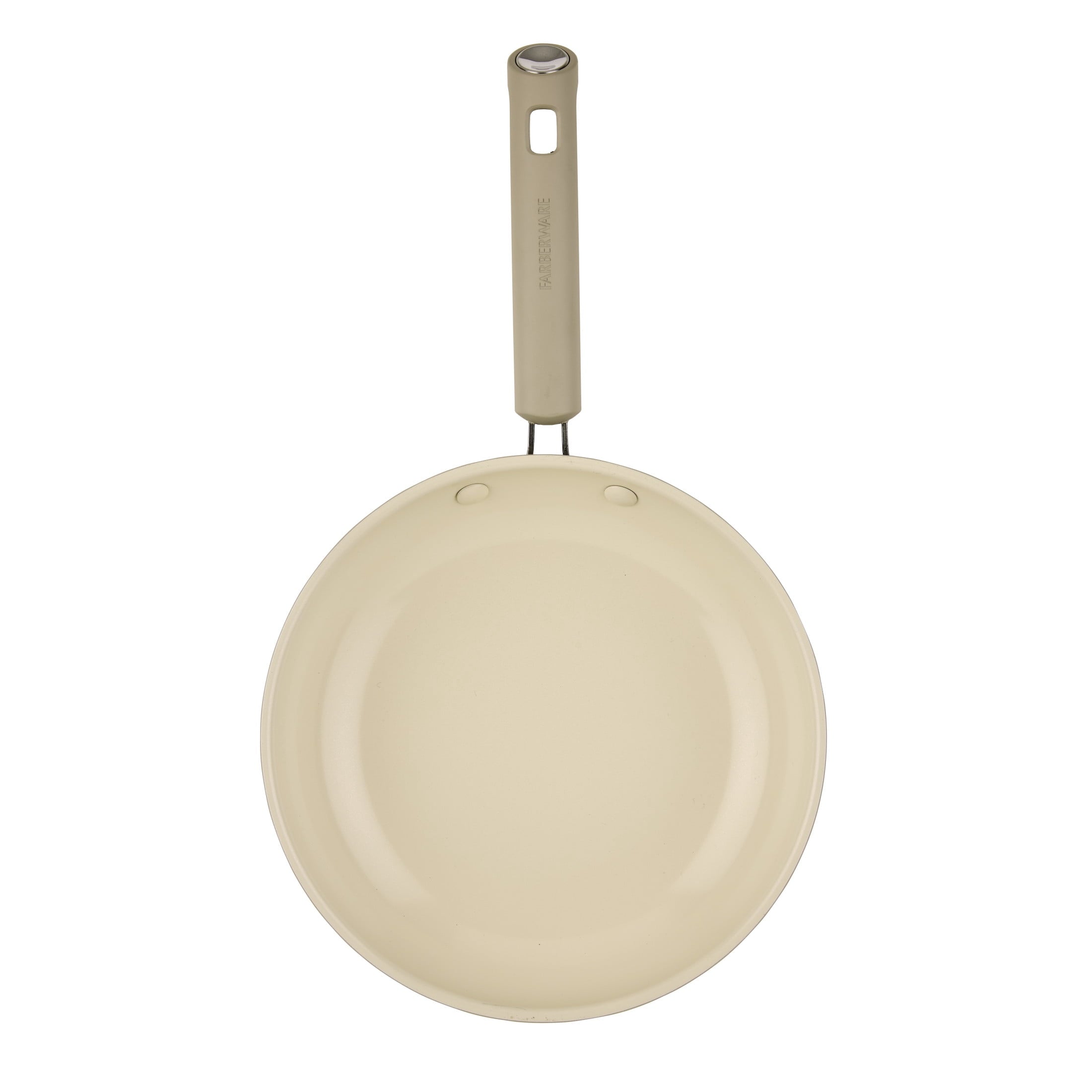 Farberware TrueCook 12pc Ceramic Cookware Set - Dishwasher and Oven Safe, Taupe