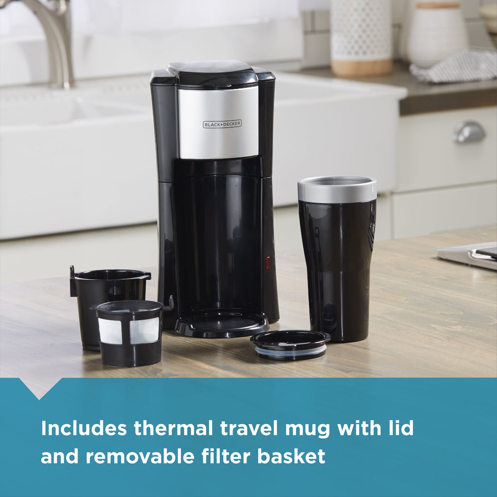 BLACK+DECKER Single Serve Coffee Maker - Black, CM618