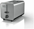 BLACK+DECKER 2-Slice Stainless Steel Toaster with 7 Toast Shades - Extra-Wide Self-Centering Slots