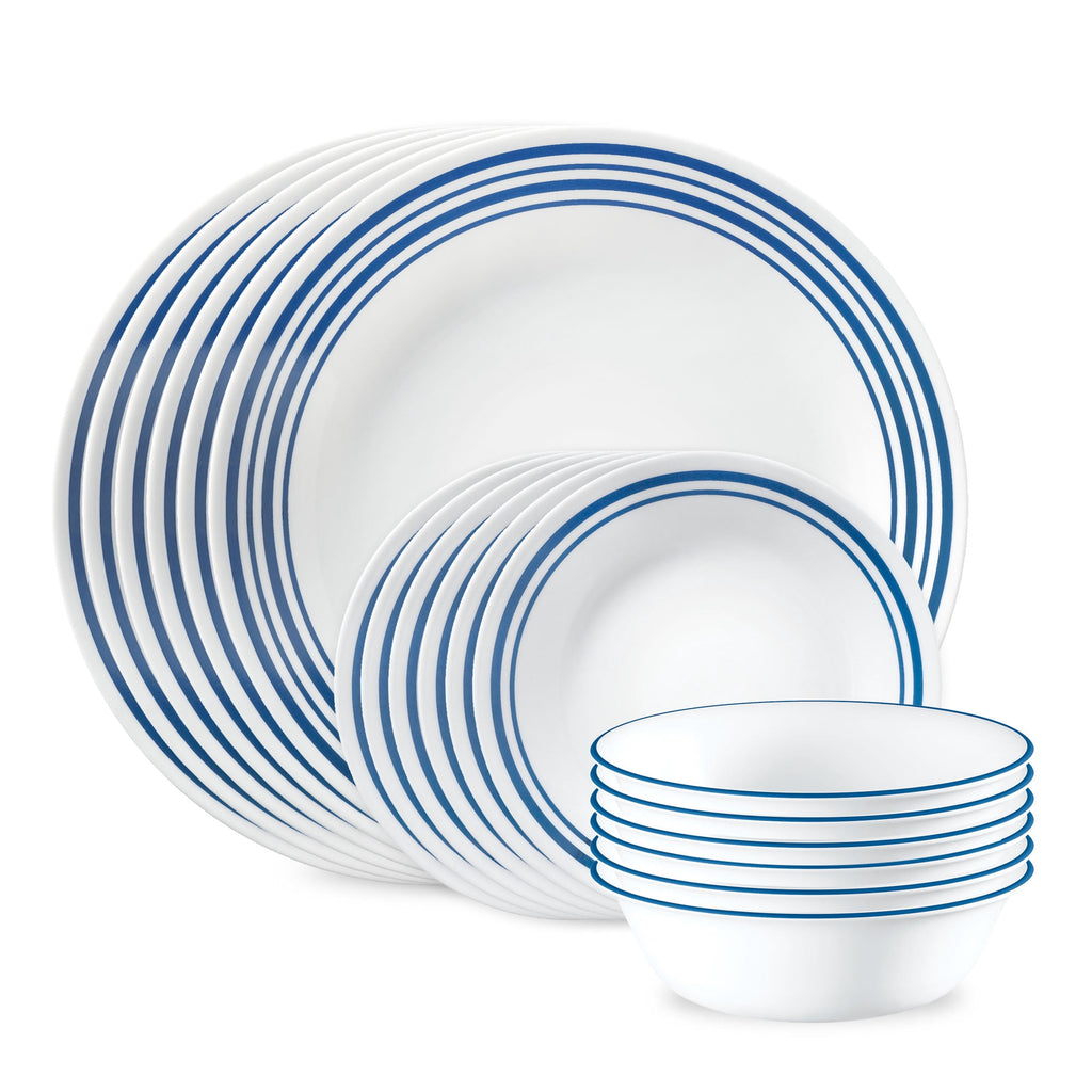 Corelle Laila 18-Piece Glass Dinnerware Set (Service for 6)
