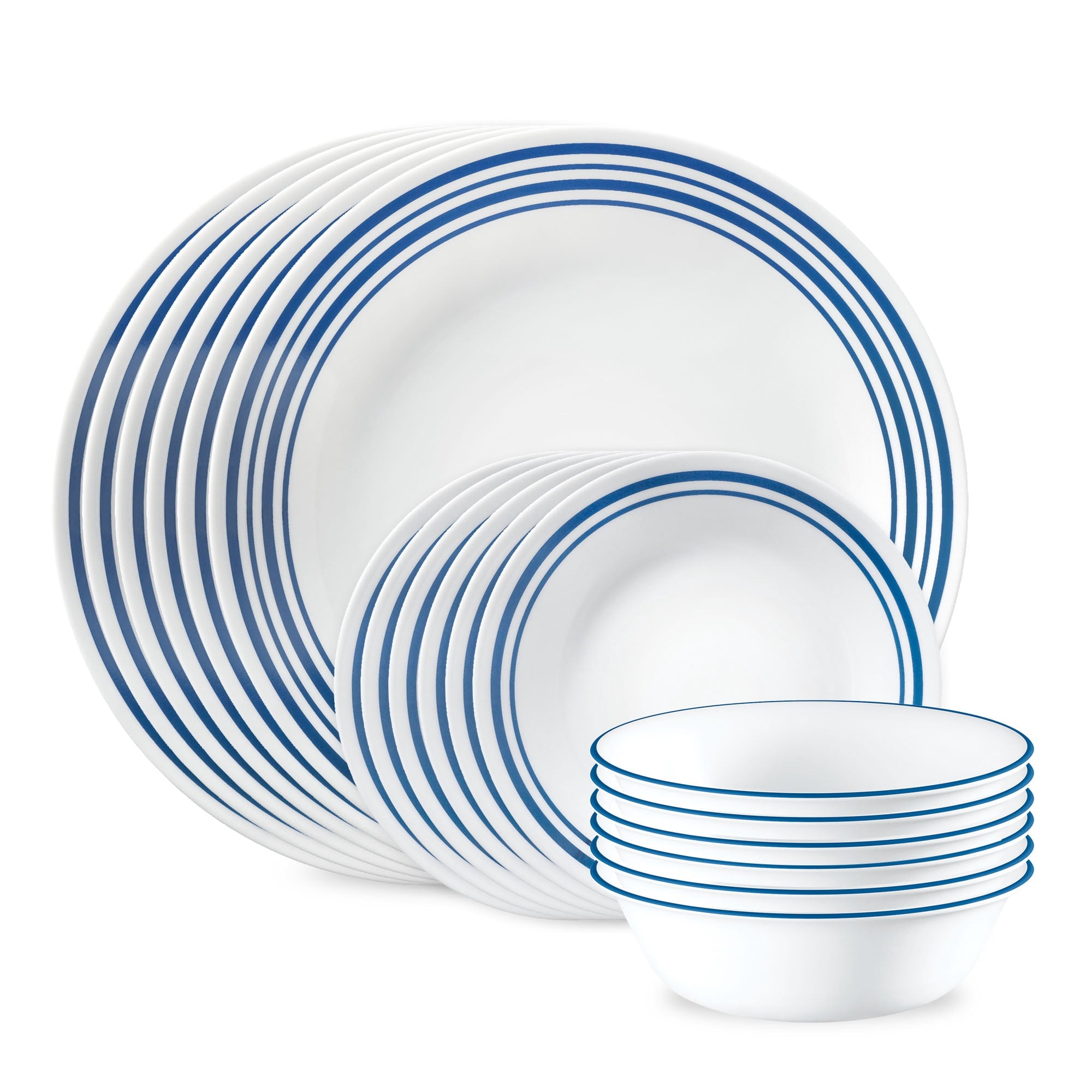 Corelle Laila 18-Piece Glass Dinnerware Set (Service for 6)