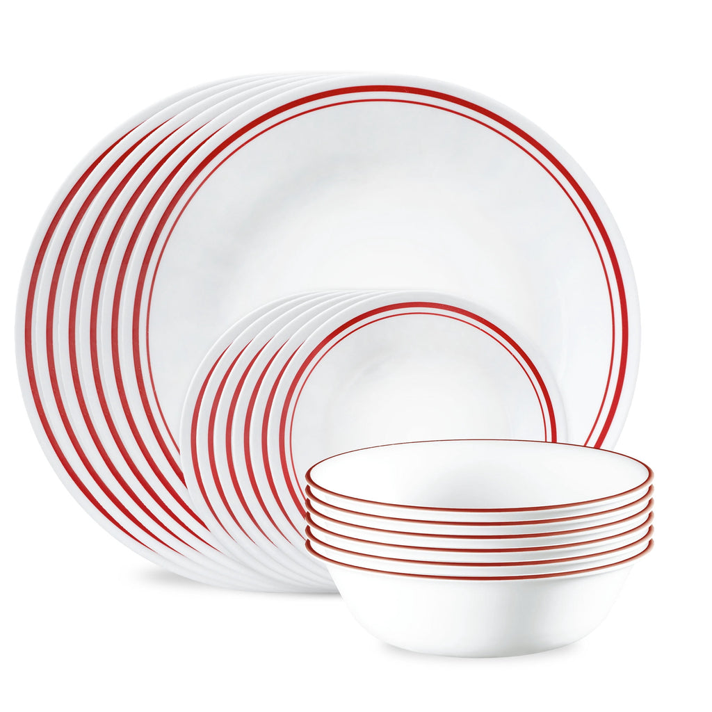 Corelle Logan 18-Piece Glass Dinnerware Set (Service for 6)