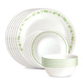 Corelle Spring Blossom 18-Piece Glass Dinnerware Set (Service for 6)