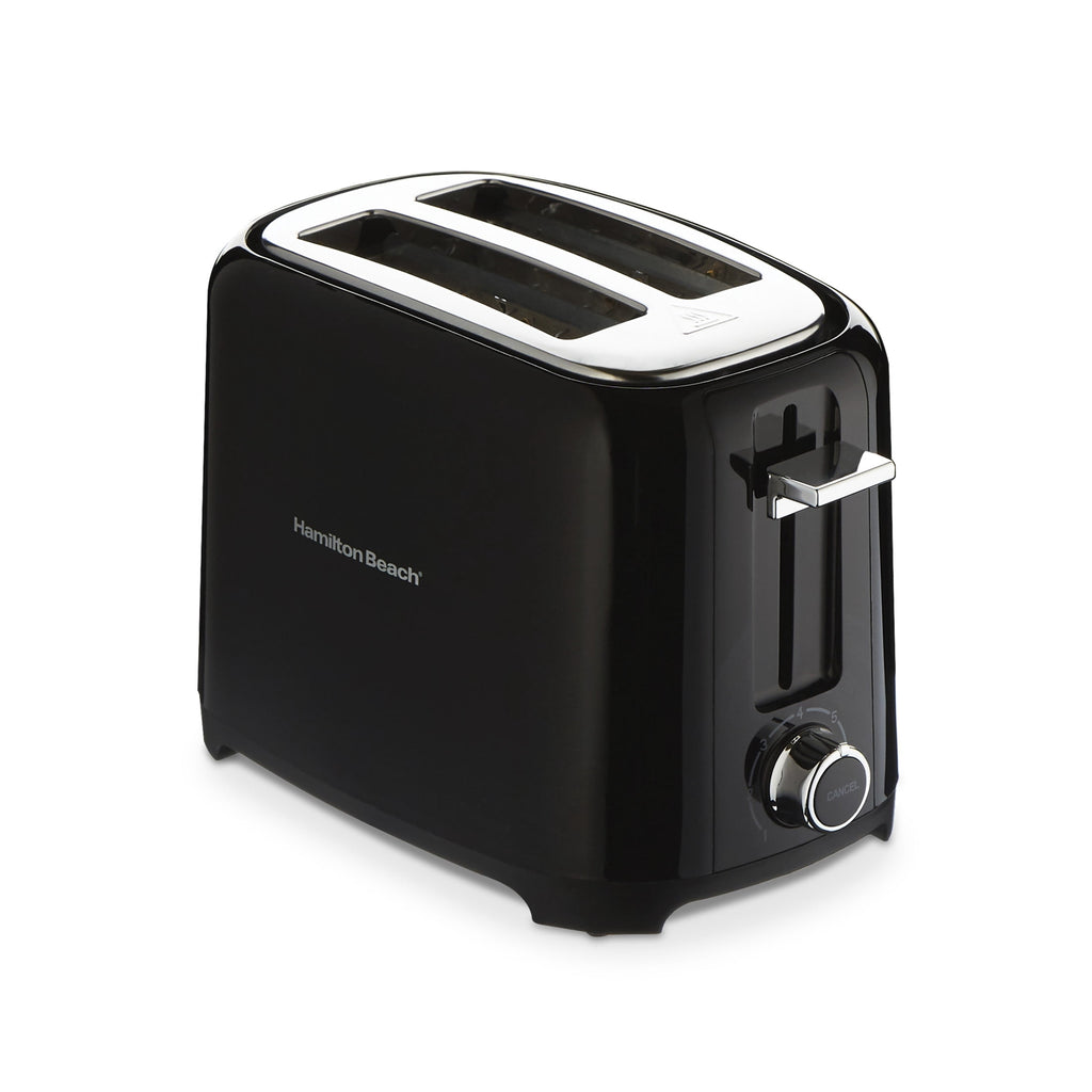 Hamilton Beach 2-Slice Toaster with Extra-Wide Slots - Toast Boost, and Removable Crumb Tray, Black