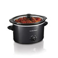Hamilton Beach 3 Qt Slow Cooker - Stoneware Crock with Removable Pot, Black