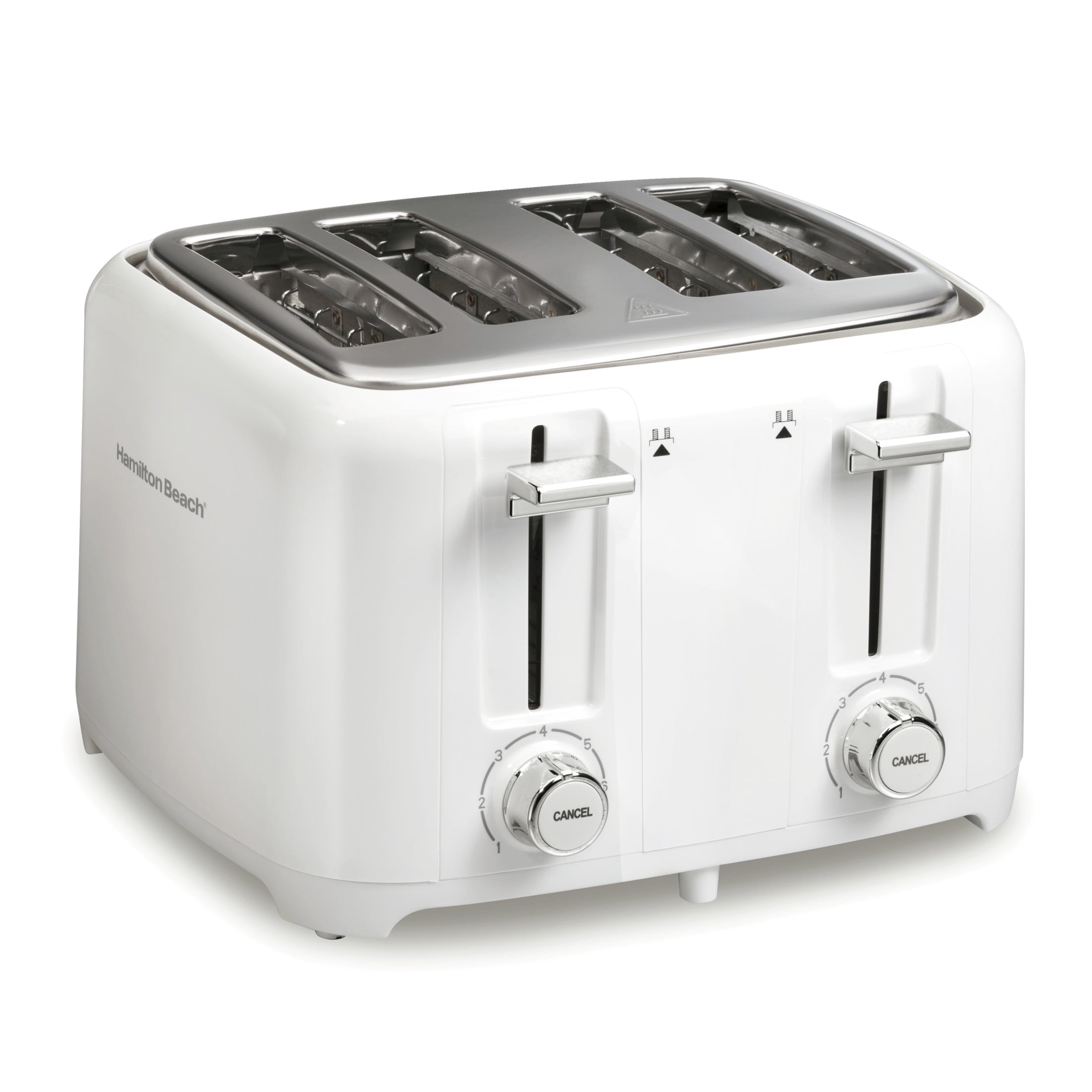 Hamilton Beach 4-Slice Toaster with Extra-Wide Slots - Toast Boost, and Removable Crumb Tray, White
