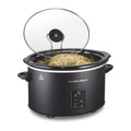 Hamilton Beach 5 Qt Programmable Slow Cooker - Stoneware Crock with Removable Pot, Black