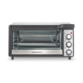 Hamilton Beach 6 Slice Sure-Crisp Air Fry Oven with Easy-View Window - Silver with Black and Stainless Steel Accents, 31480