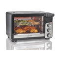 Hamilton Beach Easy View XL Air Fryer Toaster Oven with Sure-Crisp Air Fry technology - 6 Slice, 5-in-1 Countertop Oven, Black