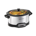 Hamilton Beach 6 Qt Programmable Slow Cooker - Stoneware Crock with Removable Pot, Stainless Steel