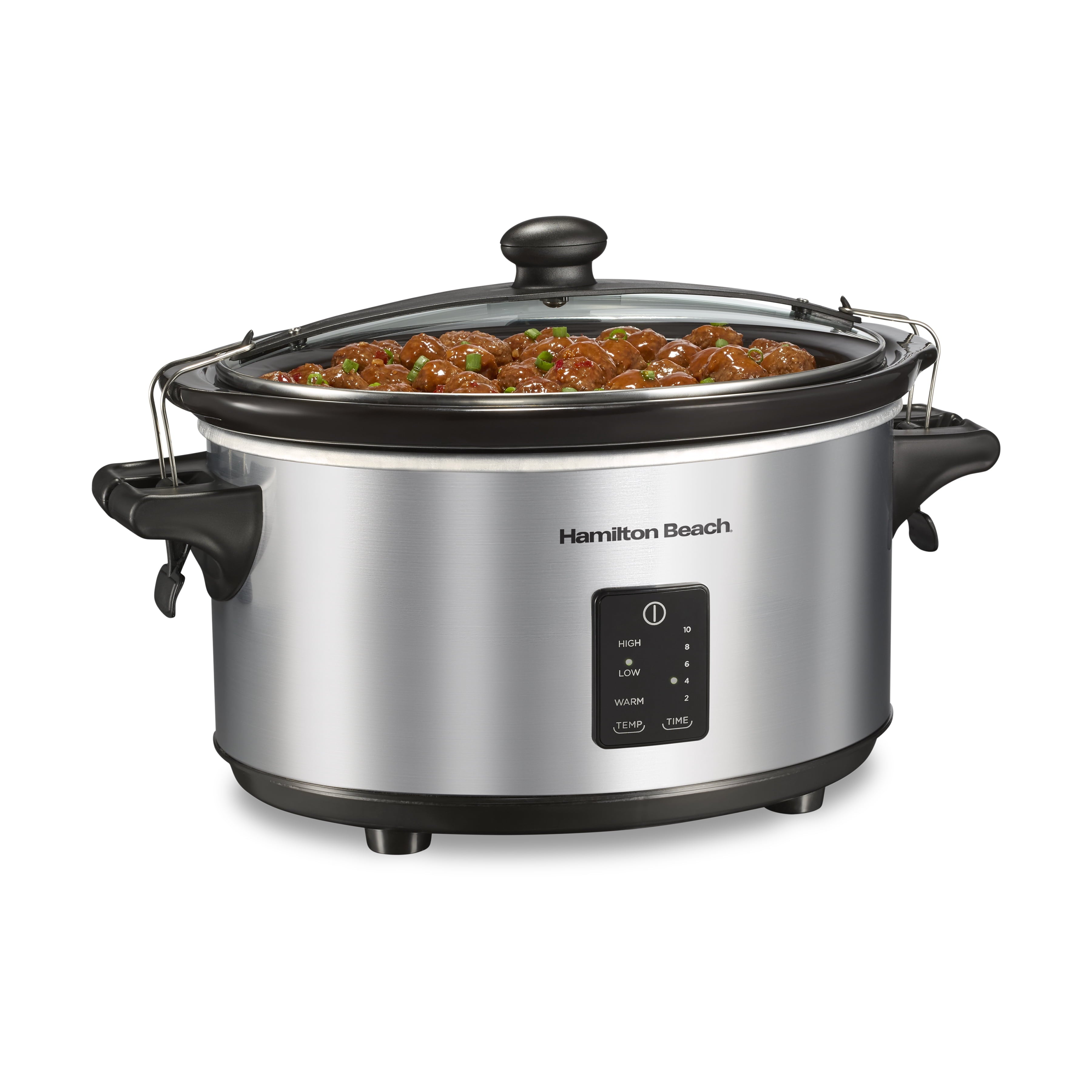 Hamilton Beach Programmable Stay or Go® Slow Cooker - 7 Quart Capacity, Silver, 33676