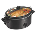 Hamilton Beach 6 Qt Slow Cooker - Stoneware Crock with Removable Pot, Black