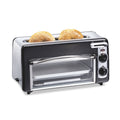 Hamilton Beach Toastation 2-in-1 Toaster and Oven with Extra-Wide - Extra-Long Toast Slot, Black
