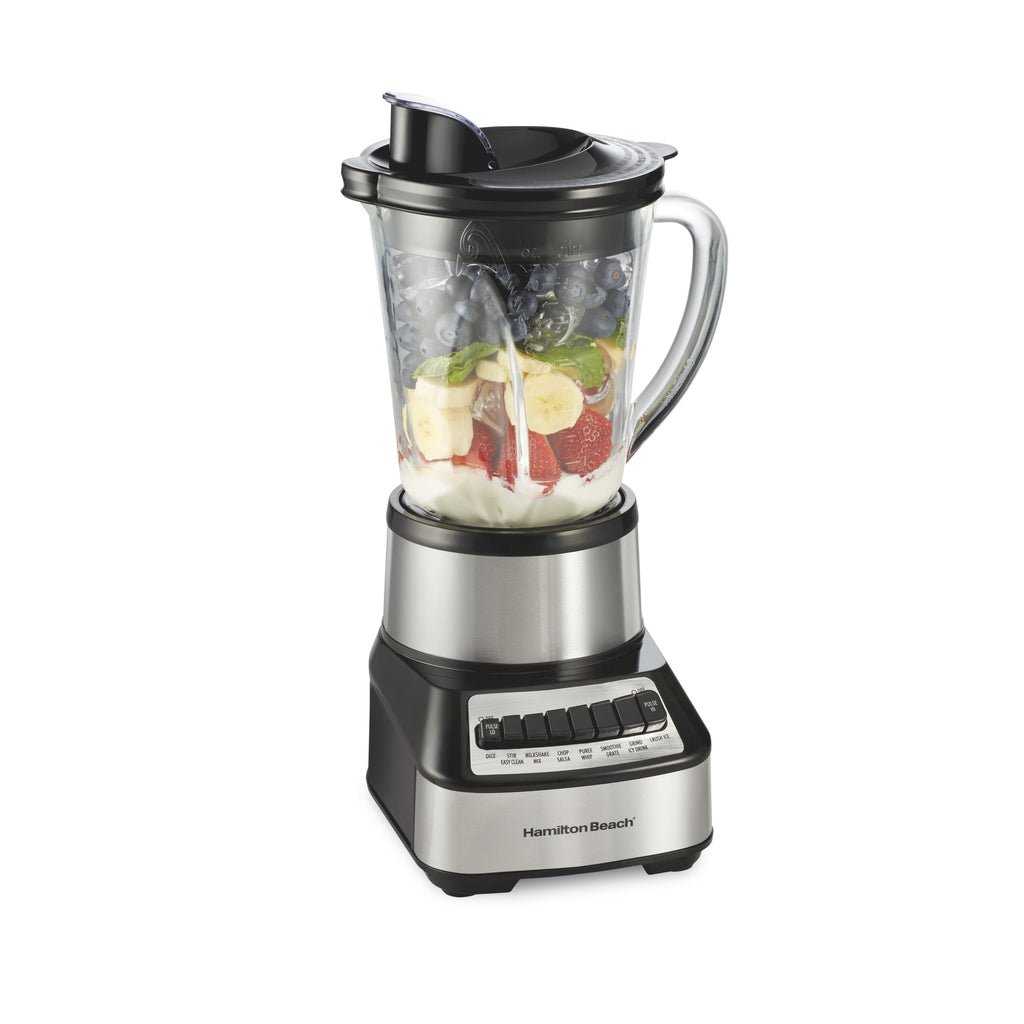 Hamilton Beach Wave Crusher Smoothie Blender for Kitchen - 40 oz Jar for Smoothies and Shakes, Stainless Steel