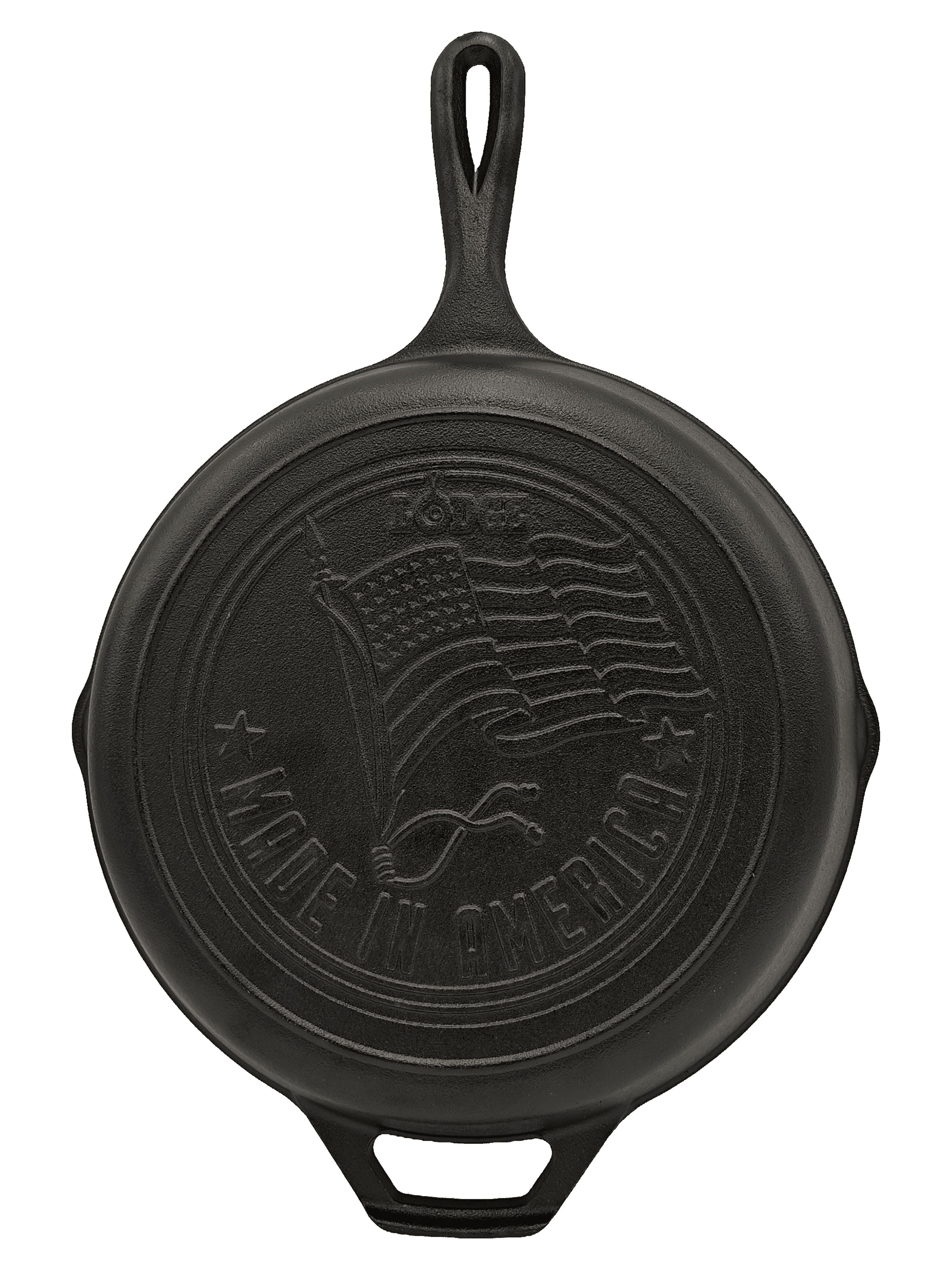Lodge 10.25" Pre-Seasoned Cast Iron Skillet with American Flag