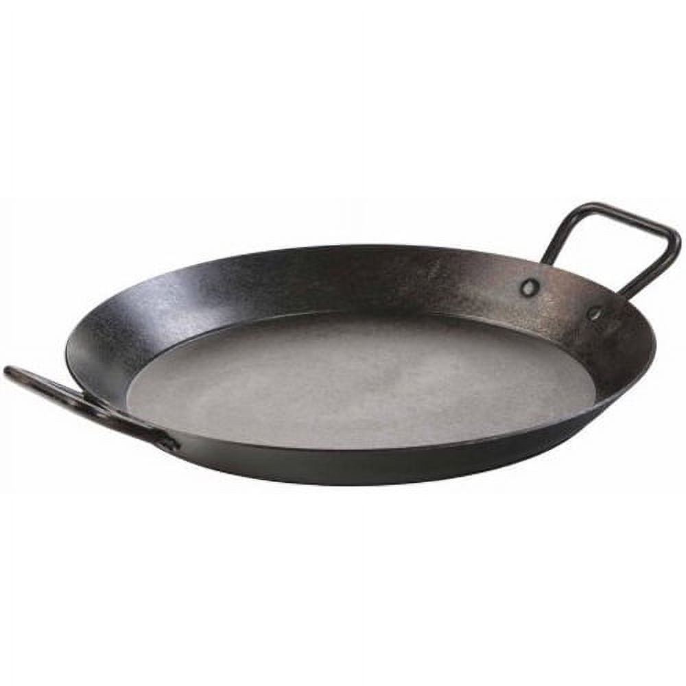 Lodge Cast Iron 15" Carbon Steel Skillet - CRS15, with double loop handles
