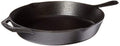 Lodge Wildlife Series-12 Inch Seasoned Cast Iron Skillet with Bear Scene and Assist Handle - 12", Black