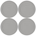 Pyrex 7200-PC 2-Cup Rainstorm Blue Food Storage Replacement Lid Cover (4-Pack)