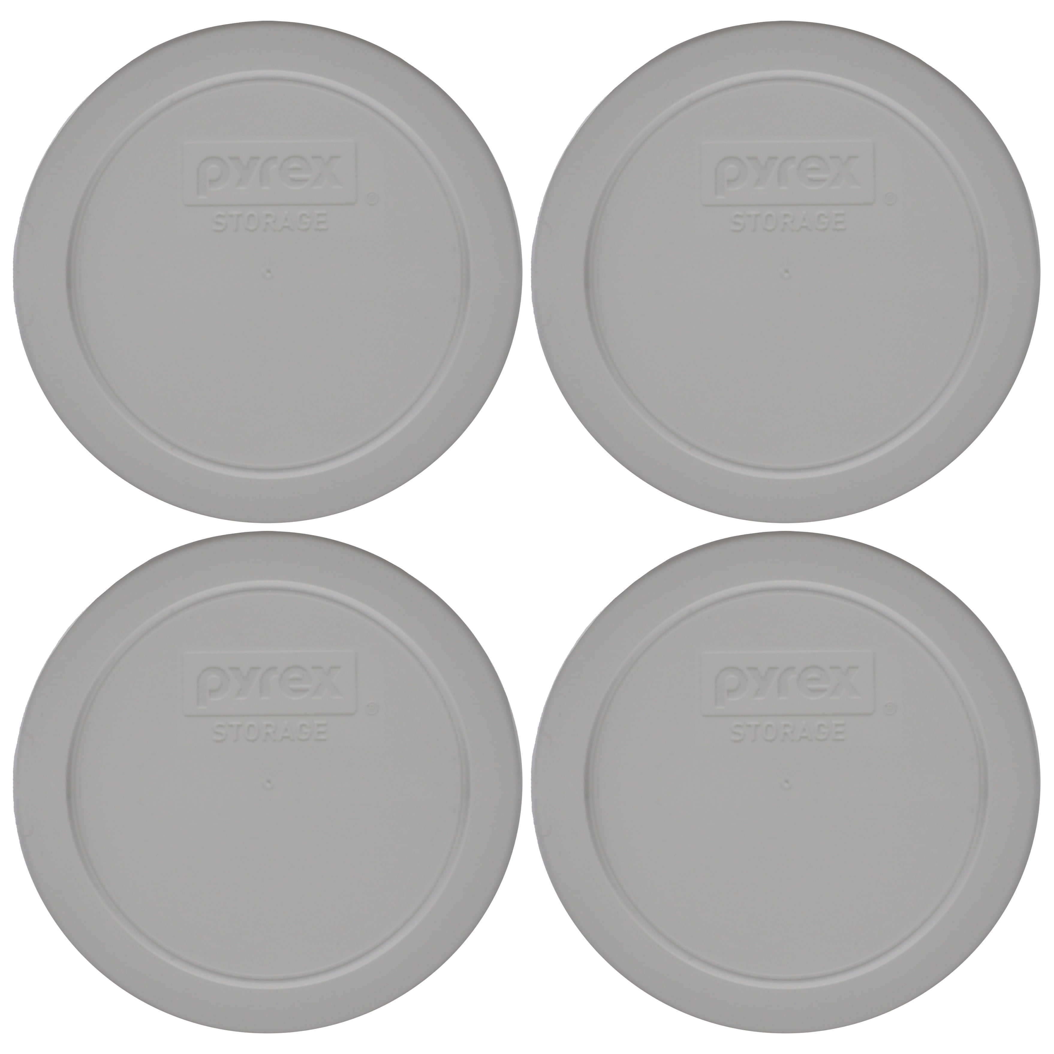 Pyrex 7200-PC 2-Cup Rainstorm Blue Food Storage Replacement Lid Cover (4-Pack)