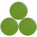 Pyrex 7200-PC Lawn Green Plastic Food Storage Lid Cover (3-Pack)