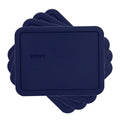 Pyrex 7211-PC Blue Rectangle Plastic Storage Replacement Lid Cover (4-Pack)
