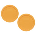 Pyrex 7401-PC Lemon Drop Yellow 3-Cup Food Storage Replacement Lid (2-Pack)