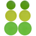 Pyrex 7402-PC - 7201-PC, and 7200-PC Green Plastic Food Storage Lids (2-Pack)