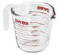 Pyrex Prepware 6001075 2-cup Measuring Cup - Red Graphics, Clear