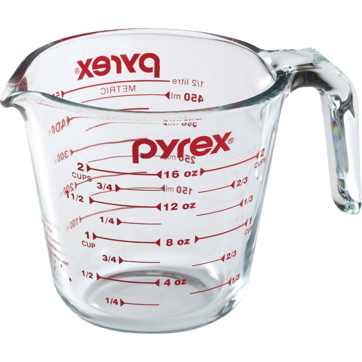 Pyrex Prepware 6001075 Measuring Cup - Red Graphics, Clear