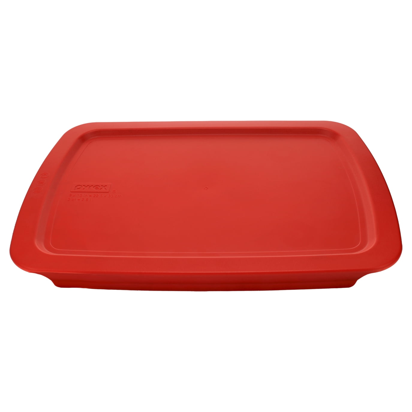 Pyrex C-233-PC 3qt Poppy Red Easy Grab Food Storage Replacement Lid