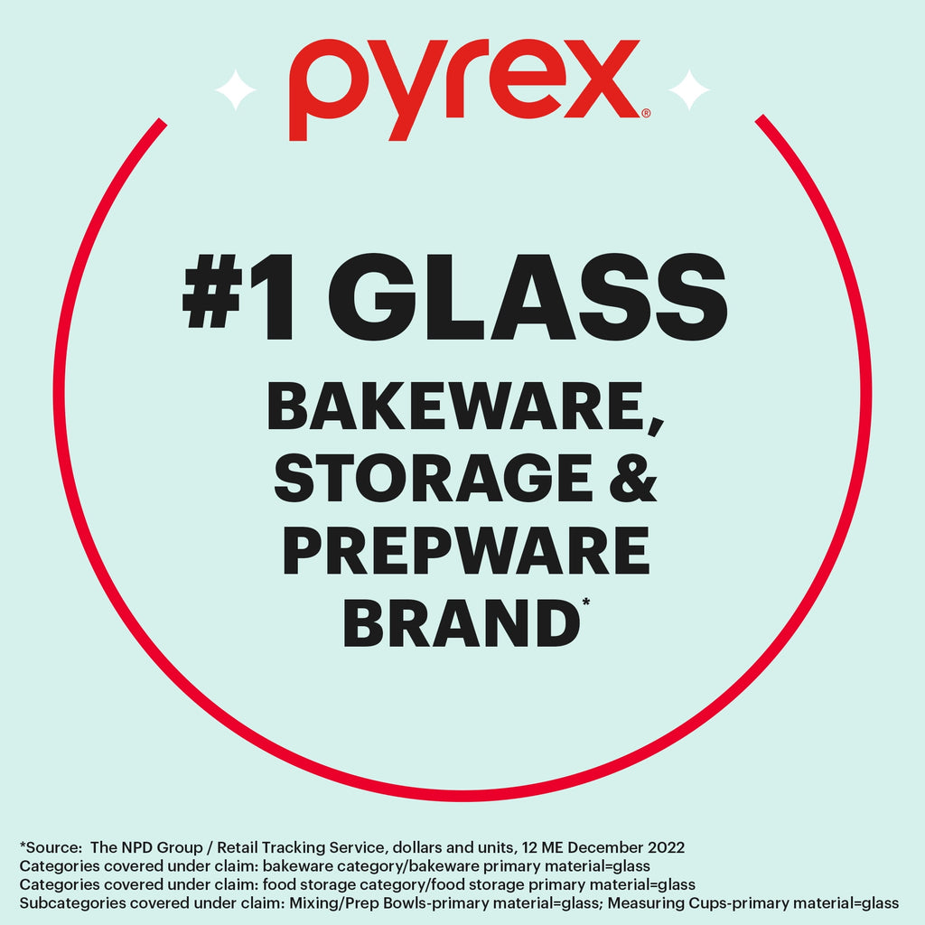 Pyrex Glass 4 Quart Prepware Mixing Bowl