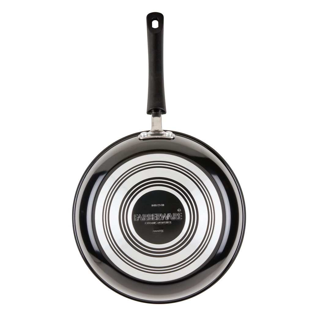 Farberware Easy Clean Pro 14 Pcs Ceramic Nonstick Cookware Set with Cooking Tools - Dishwasher Safe, Black
