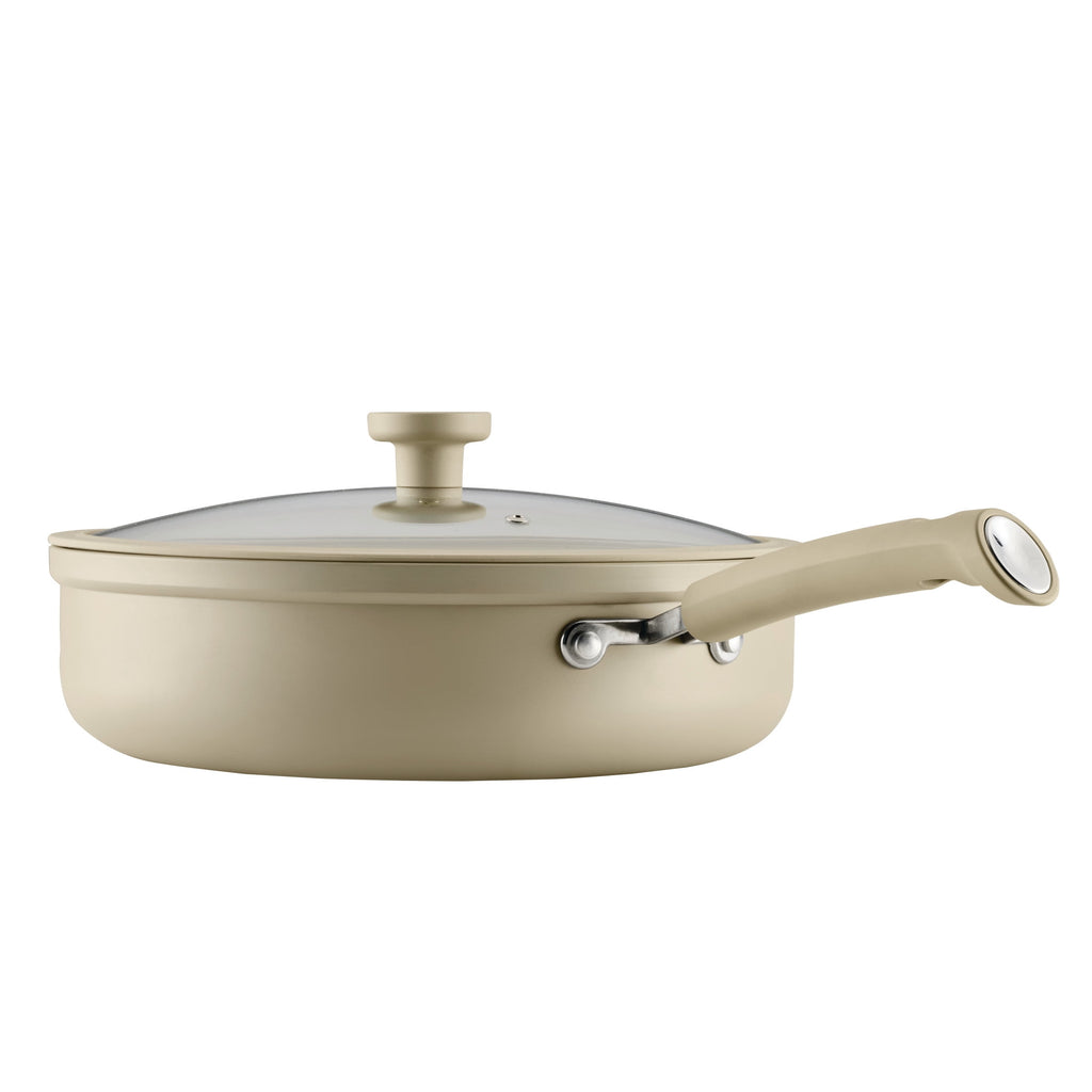 Farberware TrueCook 6qt Ceramic Jumbo Cooker - Dishwasher and Oven Safe, Taupe