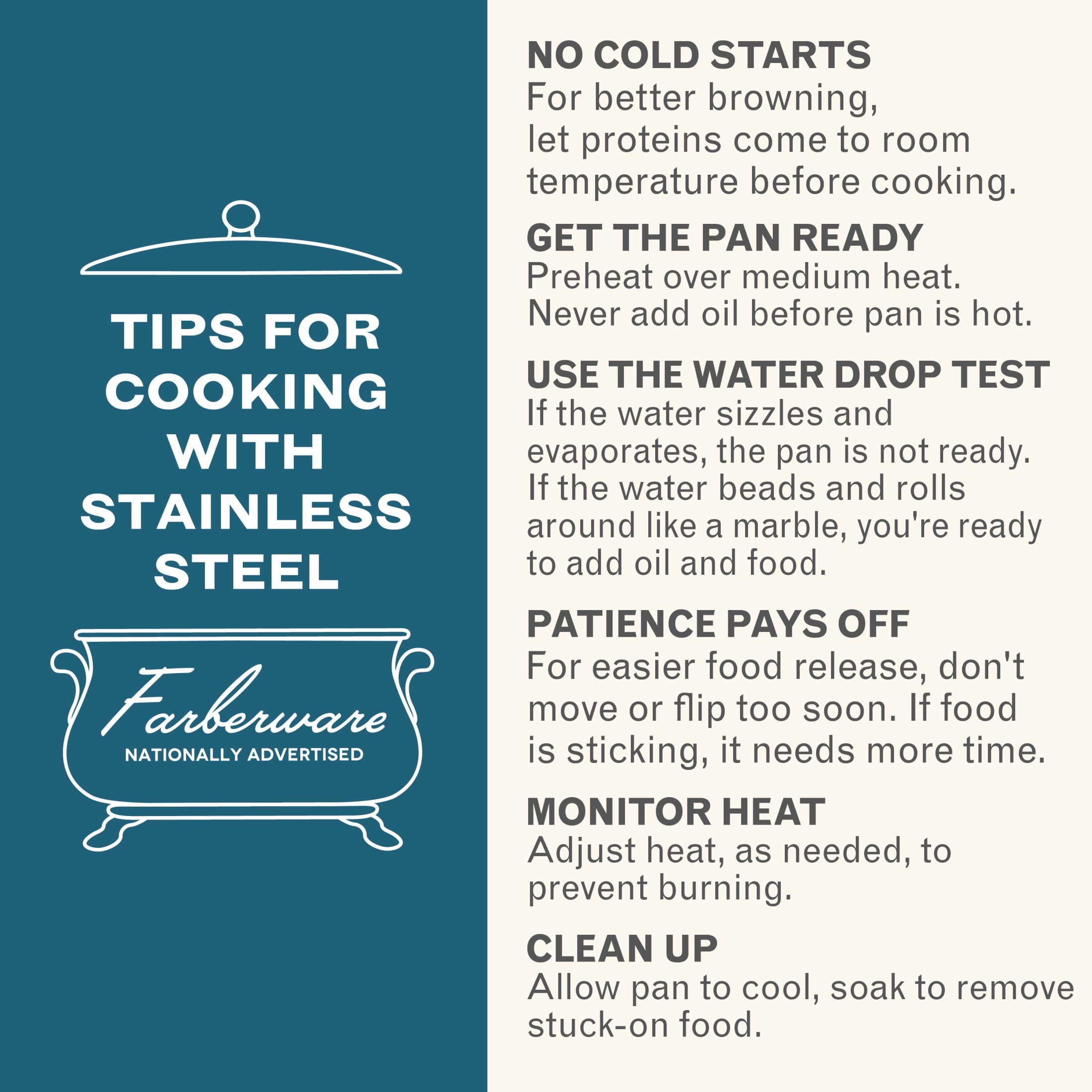 Farberware TrueCook Stainless Steel 14 Pcs Cookware Set - Dishwasher Safe, Metal Utensil and Induction Safe, Stainless Steel