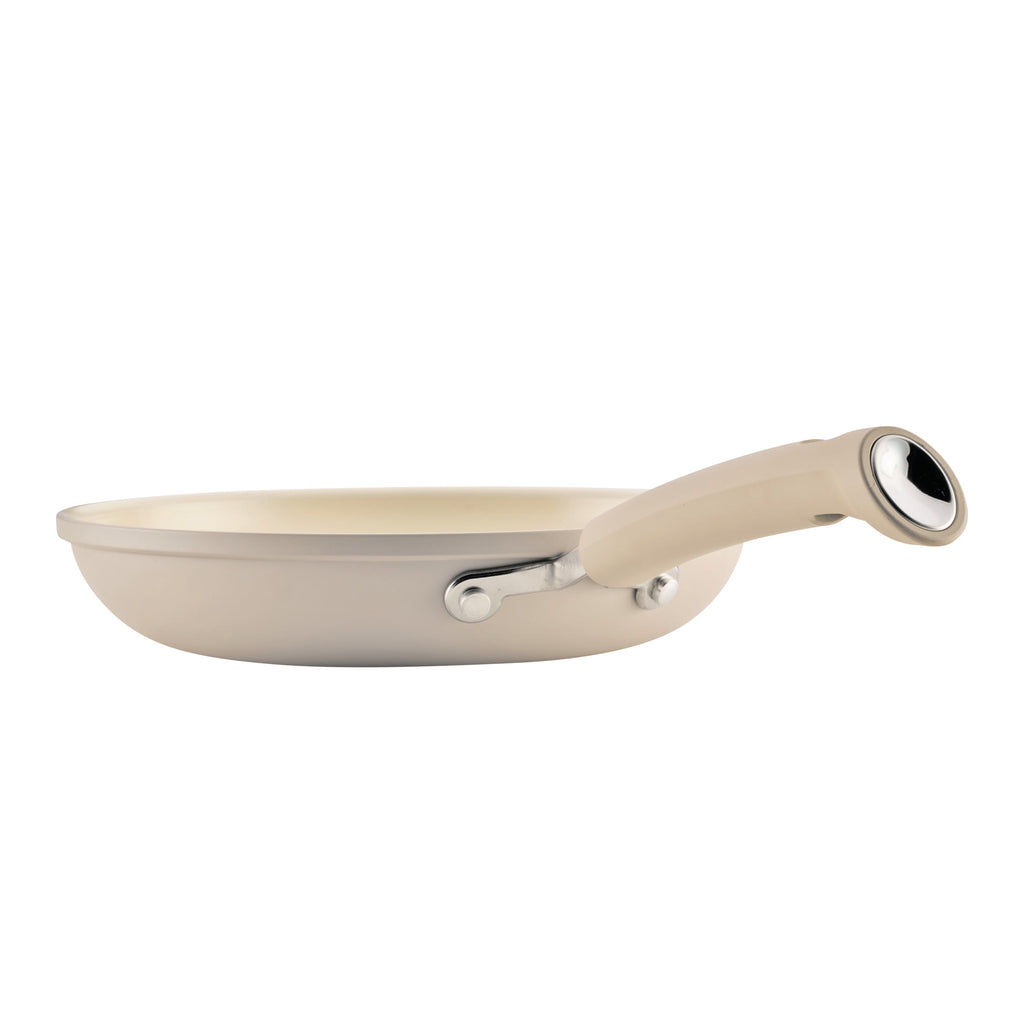 Farberware TrueCook 12pc Ceramic Cookware Set - Dishwasher and Oven Safe, Taupe
