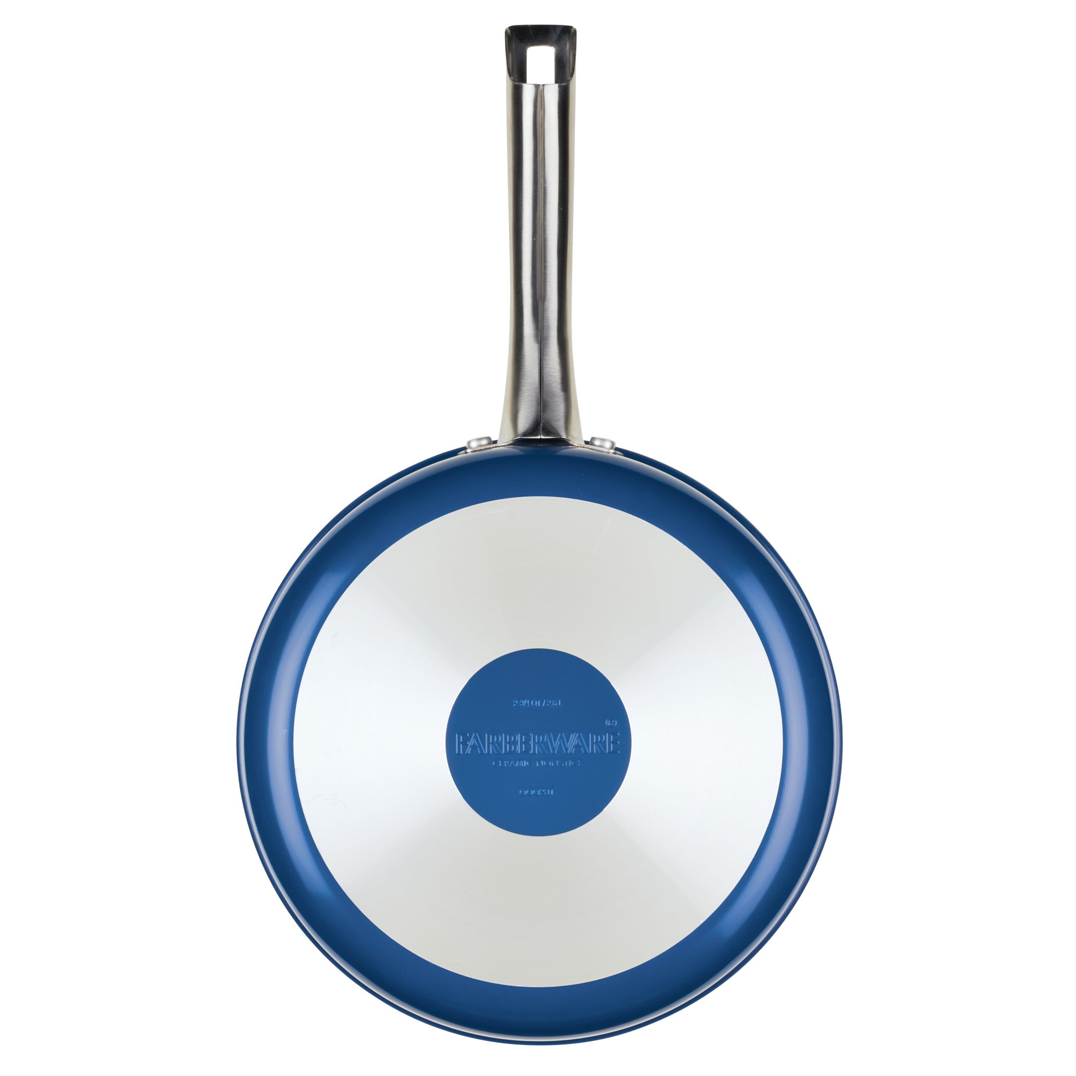 Farberware Vibrance 2.75 Quart Ceramic Nonstick Saute Pan with Lid - Dishwasher Safe and Oven Safe to 500°F, Blue